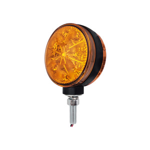 48W Double Sided Round LED Turn Signals,  Agricultural Warning Light
